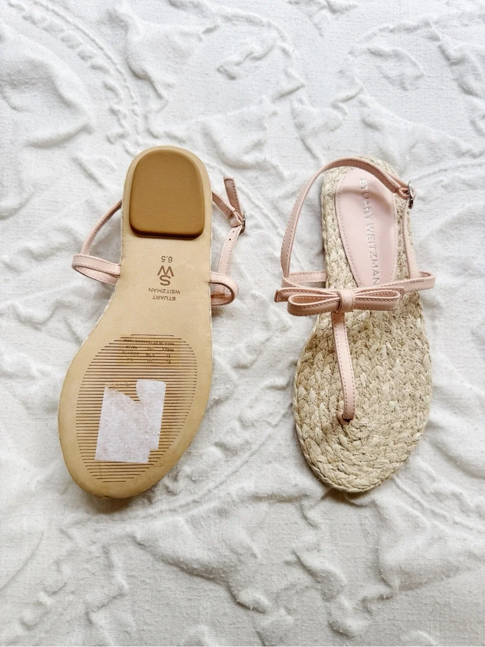 Stuart Weitzman Felicity Slingback Espadrille Sandal Size 6.5